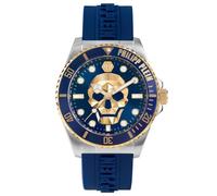 Philipp Plein Kull Diver - Reloj analógico de Cuarzo para Hombre, Bicolor/Azul - Pwoaa0222, Correa