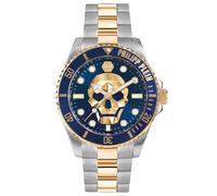 Philipp Plein Kull Diver - Reloj analógico de Cuarzo para Hombre, Bicolor/Azul - Pwoaa0722, Pulsera