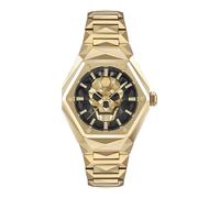 Philipp Plein Kull Spikes Lady - Reloj analógico de cuarzo para mujer, Dorado/Sw/Gold - Pwada0524, Pulsera