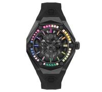 Philipp Plein Kull Spikes - Reloj analógico de cuarzo para hombre, Sw/piedras-colorido - Pwpwa0524, Correa
