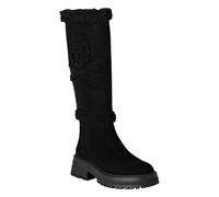 Philipp Plein - Mid Flat Boots Skull & Bones - Shoes - Mujer - Negro - 36 EU -