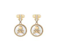 Philipp Plein - Mini Pendientes con Logotipo - Accessories - Mujer - Amarillo - ONE SIZE -