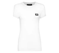 Philipp Plein - Modal T-Shirt Pure Round Neck SS - Tops - Mujer - Blanco - L -