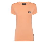 Philipp Plein - Modal T-Shirt Pure Round Neck SS - Tops - Mujer - Naranja - S -