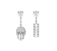 Philipp Plein Mujer Pendientes Acero Inoxidable Plata Sliding $ Kull PJ3EA02EU