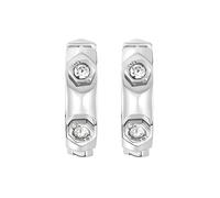Philipp Plein Mujer Pendientes Aros Acero Inoxidable Plata The Esposas PJ1EA24EU