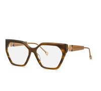 Philipp Plein Mujer VPP068S PLEIN QUEEN 03BQ Monturas ópticas Acetato Marrón Geométrico