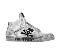 Philipp Plein - Nappa Leather Hi-Top Sneakers Studs Retrokickz TM - Shoes - unisex - Blanco - 38 EU -