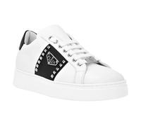 Philipp Plein - Nappa Leather Lo-Top Sneakers Hexagon - Shoes - unisex - Blanco - 36 EU -