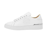 Philipp Plein - Nappa Leather Lo-Top Sneakers Hexagon - Shoes - unisex - Blanco - 42 EU -