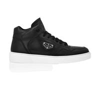 Philipp Plein - Nappa Leather Mid Top Sneakers - Shoes - unisex - Negro - 39 EU -