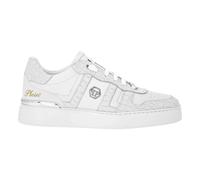 Philipp Plein - Nubuck Low Top Sneakers Cocco - Shoes - unisex - Blanco - 45 EU -