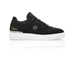 Philipp Plein - Nubuck Low Top Sneakers Cocco - Shoes - unisex - Negro - 39 EU -
