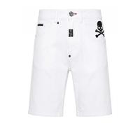 Philipp Plein - Pantalones Cortos de Denim Formentera - Shorts - Hombre - Blanco - W34 -