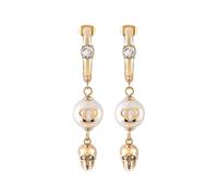 Philipp Plein - Pendientes de Aro con Colgante - Accessories - Mujer - Amarillo - ONE SIZE -