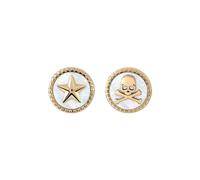 Philipp Plein - Pendientes de Botón - Accessories - Mujer - Amarillo - ONE SIZE -