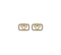 Philipp Plein - Pendientes Lettering Crystal - Accessories - Mujer - Amarillo - ONE SIZE -