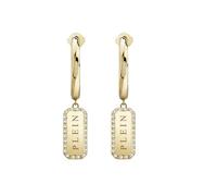Philipp Plein PJQEA08EU - Pendientes de aro para mujer, acero inoxidable, oro IP
