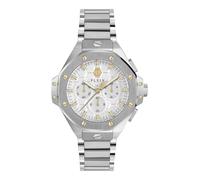 Philipp Plein Keleton Royal Plein - Reloj analógico (42 mm), diseño de plein, Plata/Blanco/Plata - Pwpsa0224, Pulsera