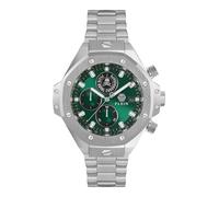 Philipp Plein Plein Chrono Royal - Reloj de Pulsera analógico para Hombre (Mecanismo de Cuarzo, Plata, Pulsera