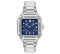 Philipp Plein Plein Edge - Reloj de Pulsera analógico para Hombre, Cuarzo, Acero Inoxidable, Azul, Einheitsgröße, Pulsera