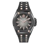 Philipp Plein Plein Extreme Gent - Reloj analógico de Cuarzo para Hombre, Acero Inoxidable, Gris, Correa