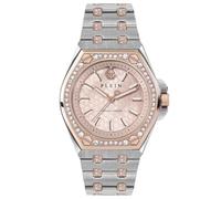 Philipp Plein Plein Extreme - Reloj analógico de Cuarzo para Mujer, Acero Inoxidable, Bicolor/Silver - Pwjaa1323, Pulsera