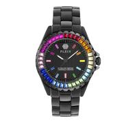 Philipp Plein Plein Heaven Reloj analógico de Cuarzo para Mujer de cerámica, Negro, Pulsera