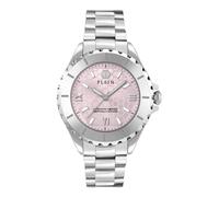 Philipp Plein Plein Heaven - Reloj analógico de Cuarzo para Mujer, Plata, Pulsera