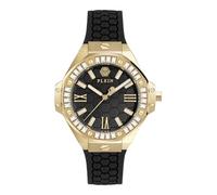 Philipp Plein Plein Lady Royal - Reloj analógico de Cuarzo para Mujer, Negro, Correa