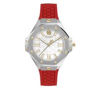 Philipp Plein Plein Lady Royal - Reloj analógico de Cuarzo para Mujer, Rojo, Correa