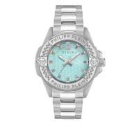Philipp Plein Plein Majesty - Reloj analógico de Cuarzo para Mujer, Plata, Pulsera