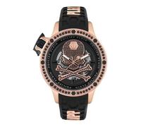 Philipp Plein Plein Rich - Reloj automático de Silicona para Hombre, Negro, Clásico