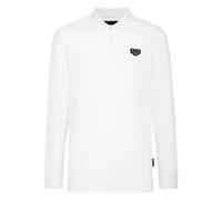 Philipp Plein - Polo de Manga Larga Slim Fit - Tops - Hombre - Blanco - 3XL -