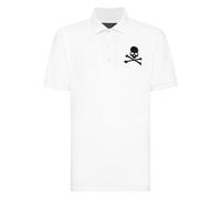 Philipp Plein - Polo Shirt Skull&Bones - Tops - Hombre - Blanco - 3XL -