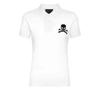 Philipp Plein - Polo Shirt SS - Tops - Mujer - Blanco - S -