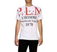 Philipp Plein Pp Hombres Cult Oro Corte Camisa Cuello Redondo P. L. N. T-Shirt M