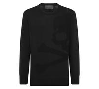 Philipp Plein - Pullover Round Neck Skull&Bones - Knitwear - Hombre - Negro - M -
