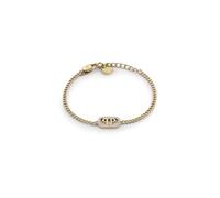 Philipp Plein Pulsera de mujer de acero inoxidable IP oro Plein Lettering PJ1AA30BU