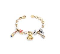 Philipp Plein Pulsera de mujer de acero inoxidable IP oro Plein Valentine PJFEA06BU