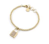 Philipp Plein Pulsera de mujer de acero inoxidable IP oro Plein Valentine PJHGA18BU