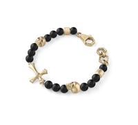 Philipp Plein Pulsera para hombre de acero inoxidable, colgante de cruz Whisper, 22.0 cm, Acero inoxidable, No es una piedra preciosa