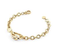 Philipp Plein Pulsera para hombre de acero inoxidable IP oro Plein Edge PJPEA21BU