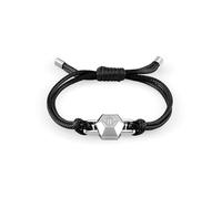 Philipp Plein Pulsera para hombre de acero inoxidable reciclado algodón 32030166, One Size, Acero inoxidable, Sin piedra preciosa