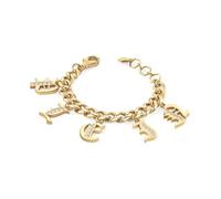 Philipp Plein Pulsera para mujer de acero inoxidable IP Gold Lettering PJ1AA21BU