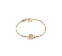 Philipp Plein Pulsera para mujer de acero inoxidable IP oro Plein Legacy PJREA21BU