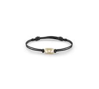 Philipp Plein Pulsera unisex textil de acero inoxidable dorado PLEIN LETTERING, Standard, acero inoxidable