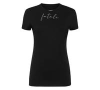 Philipp Plein - Pure Fit T-Shirt Strass Fatale - Tops - Mujer - Negro - XL -