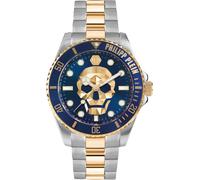 Philipp Plein Reloj analógico de cuarzo para hombre Kull Diver Pwoaa0722 Bicolor Azul Pulsera