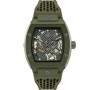 Philipp Plein Reloj de hombre The Skeleton ECOCERAMIC PWVBA0223 Automático, correa silicona verde